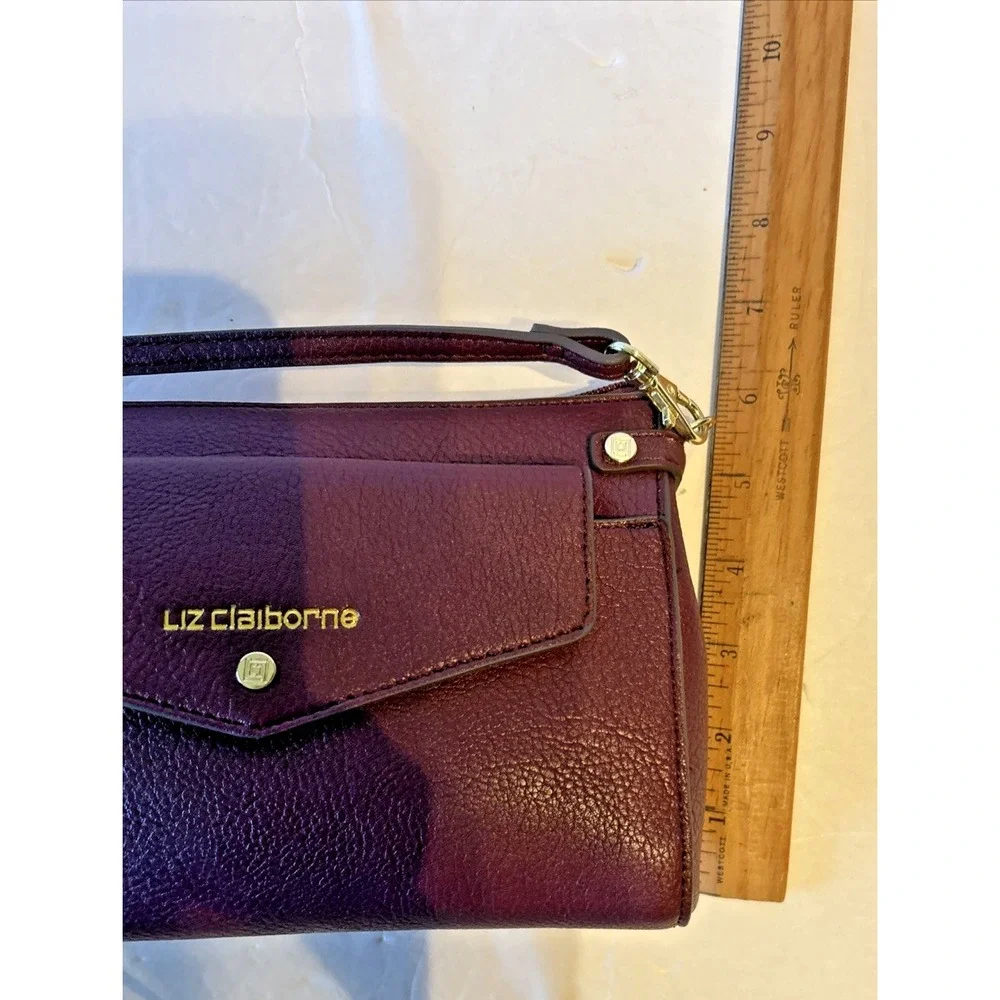 Liz‎ Claiborne Alisia Convertible Clutch Dark Wine